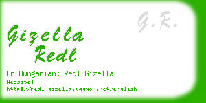 gizella redl business card